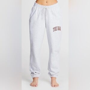 The Bar Light Gray Joggers with Logo